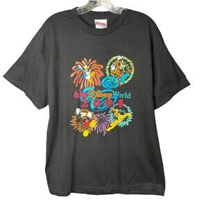 Vintage Walt Disney World 2004  Fireworks  Short Sleeve T-Shirt L